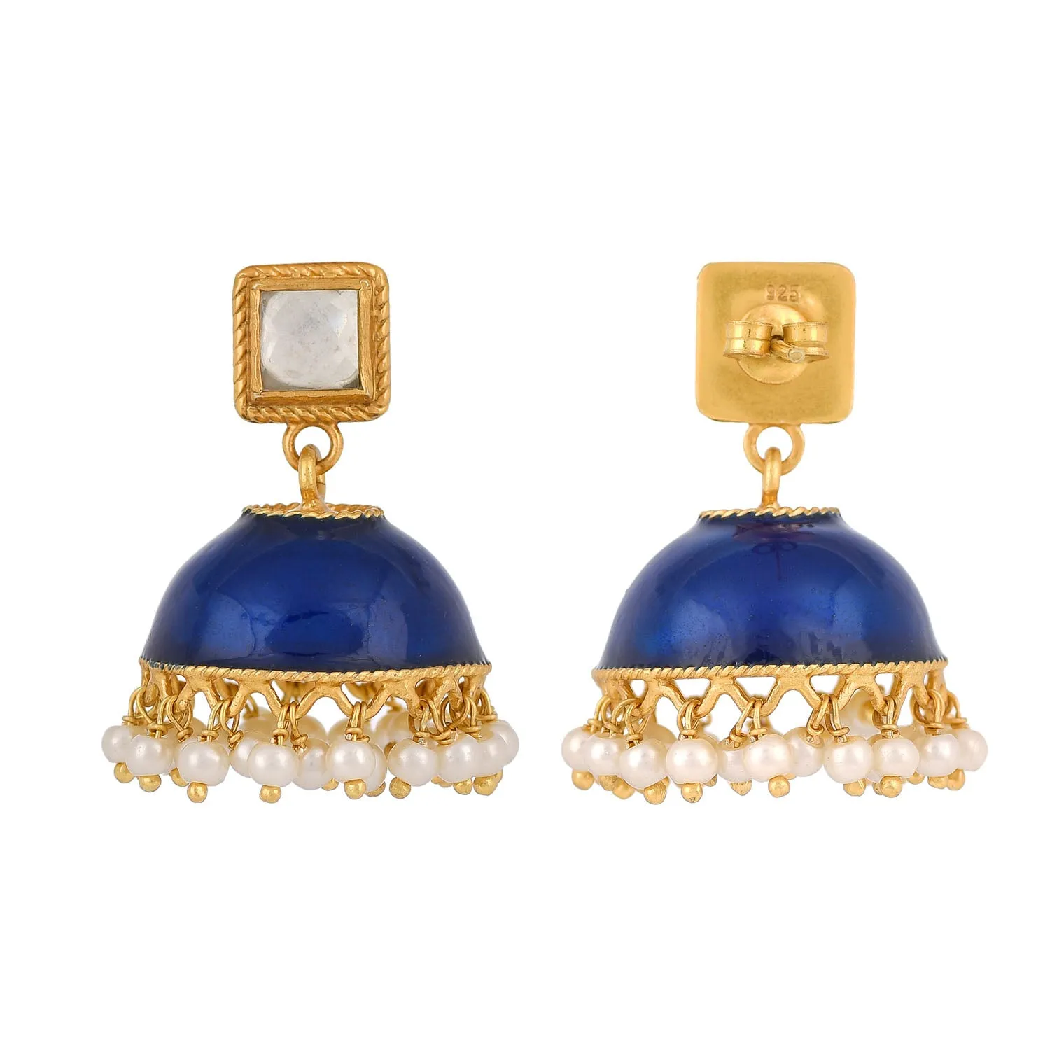 Suhani Navy Blue Jhumkis