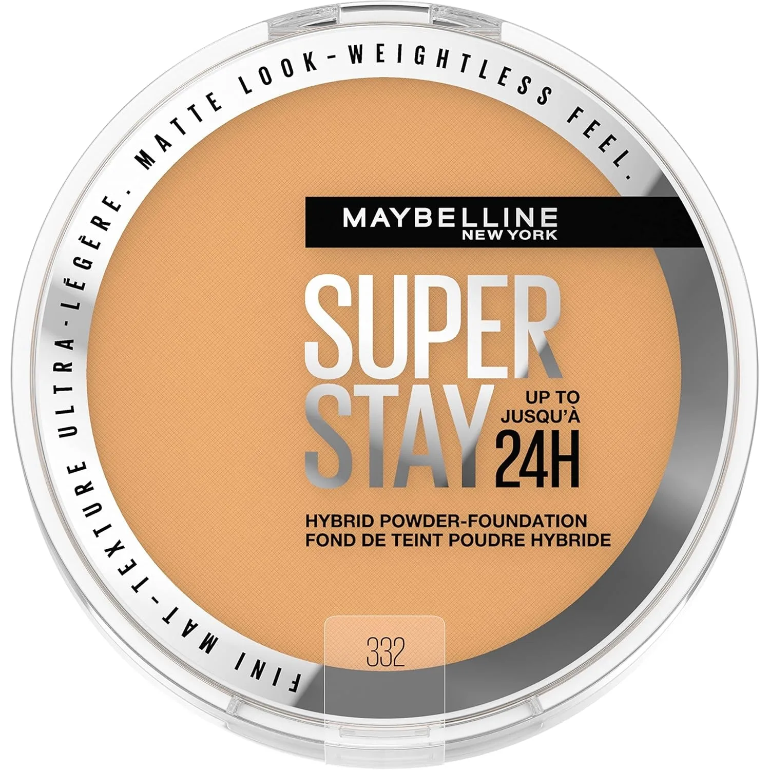 Super Stay up to 24HR Hybrid Powder-Foundation, Medium-To-Full Coverage Makeup, Matte Finish, 120, 1 Count
