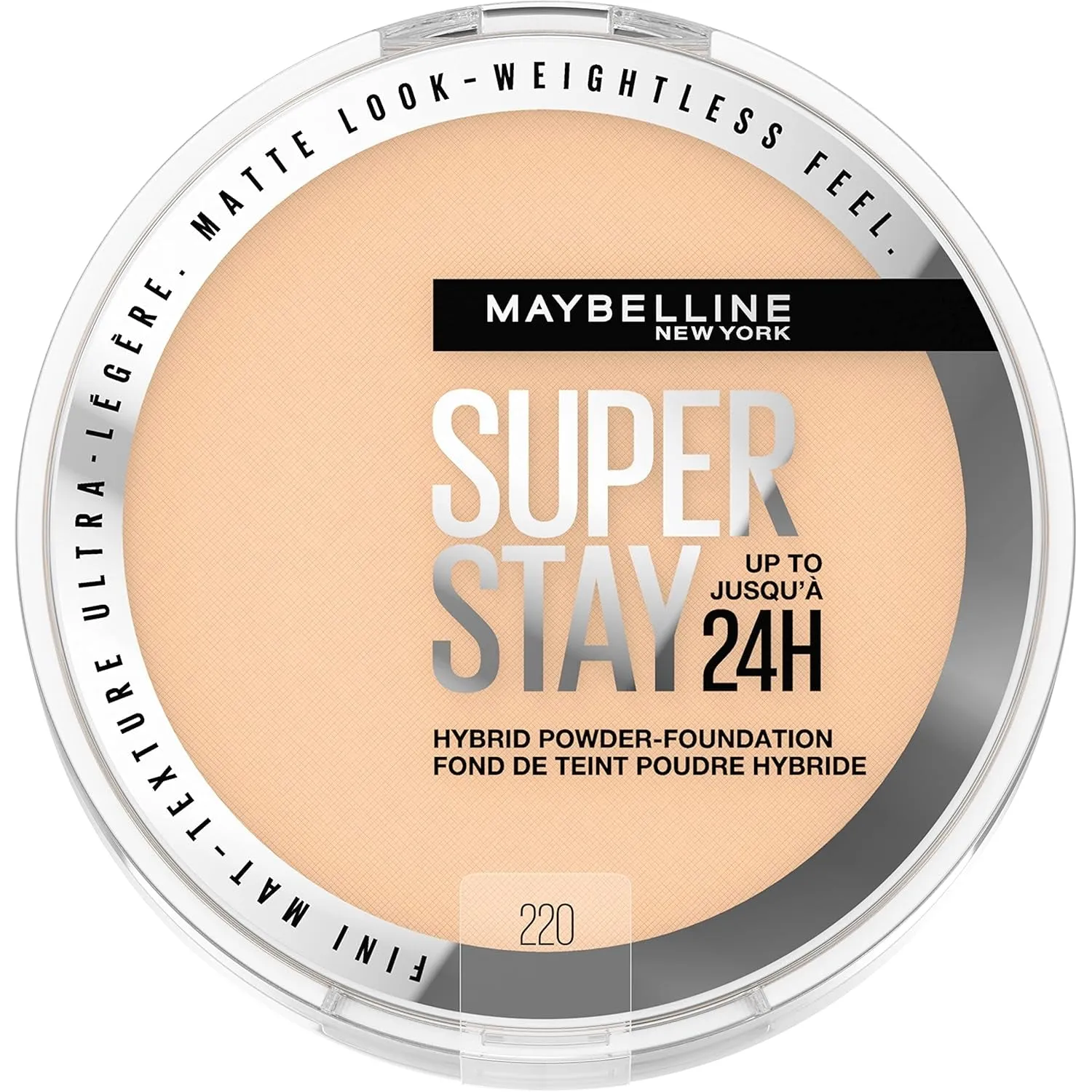 Super Stay up to 24HR Hybrid Powder-Foundation, Medium-To-Full Coverage Makeup, Matte Finish, 120, 1 Count