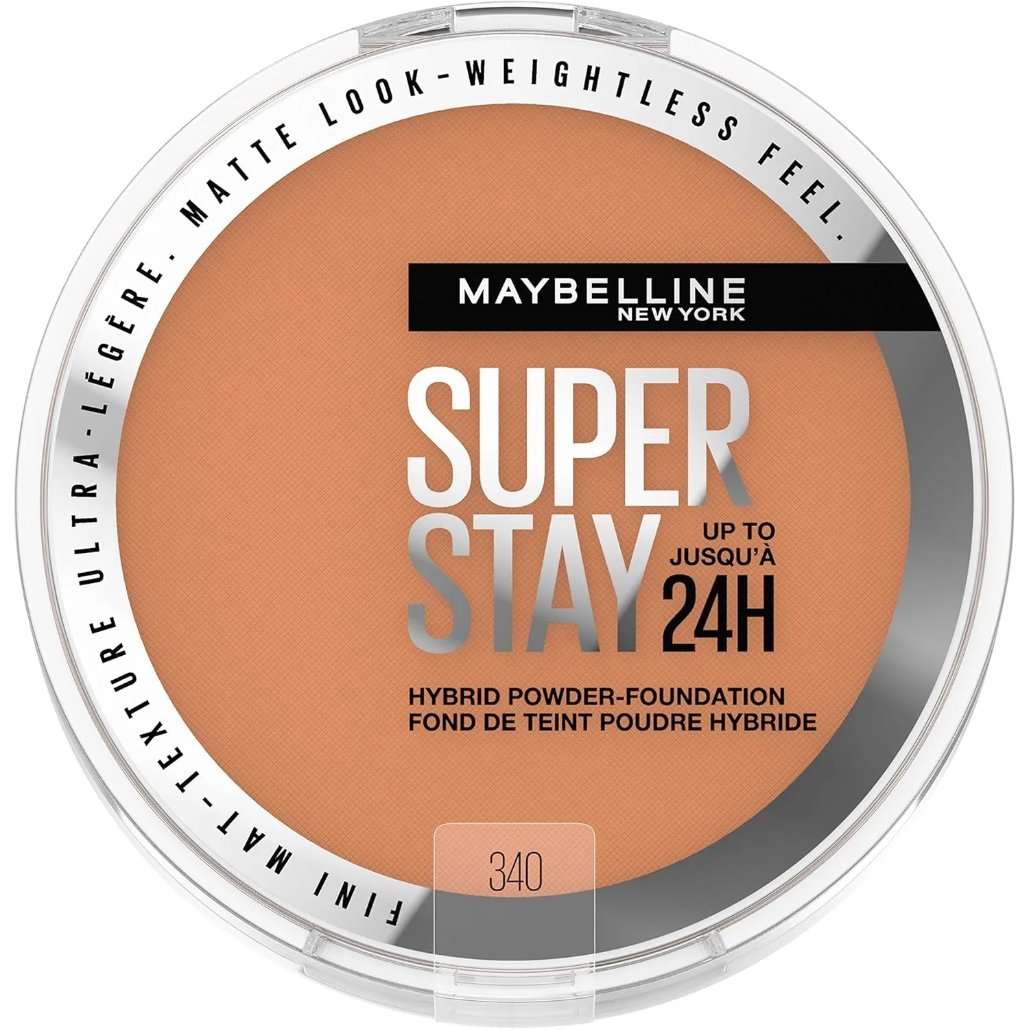 Super Stay up to 24HR Hybrid Powder-Foundation, Medium-To-Full Coverage Makeup, Matte Finish, 120, 1 Count