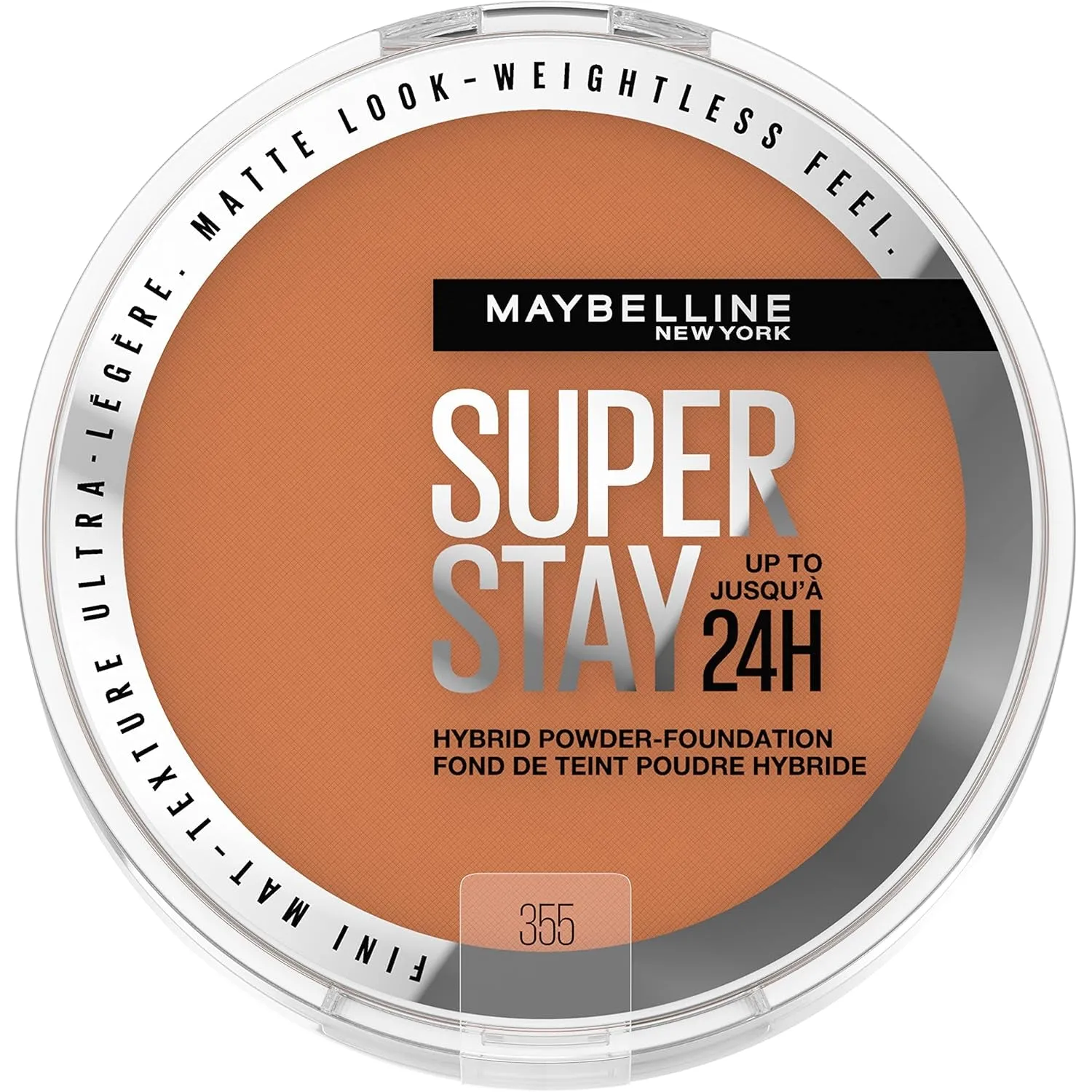 Super Stay up to 24HR Hybrid Powder-Foundation, Medium-To-Full Coverage Makeup, Matte Finish, 120, 1 Count