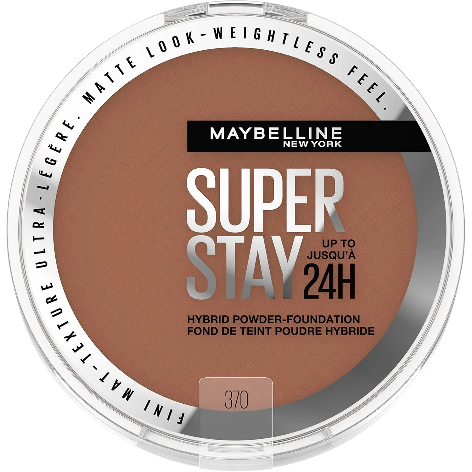 Super Stay up to 24HR Hybrid Powder-Foundation, Medium-To-Full Coverage Makeup, Matte Finish, 120, 1 Count