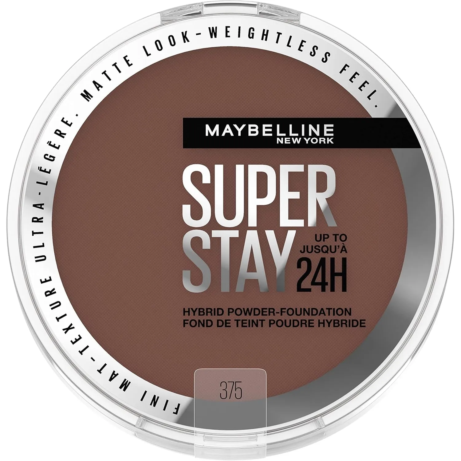 Super Stay up to 24HR Hybrid Powder-Foundation, Medium-To-Full Coverage Makeup, Matte Finish, 120, 1 Count