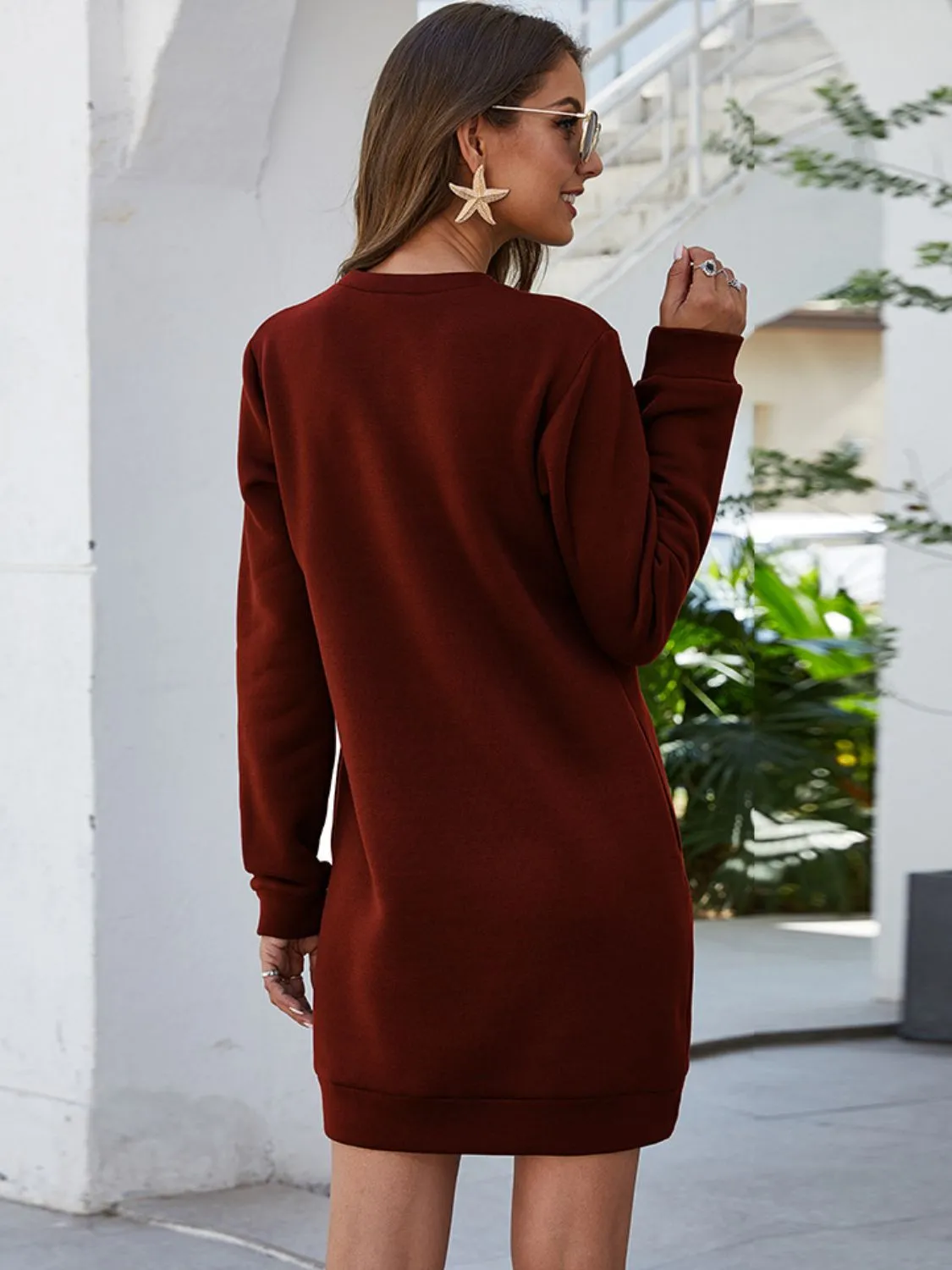 SWEATSHIRT MINI DRESS