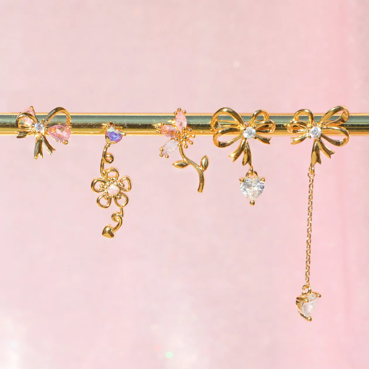 Sweetheart Ribbon Earrings