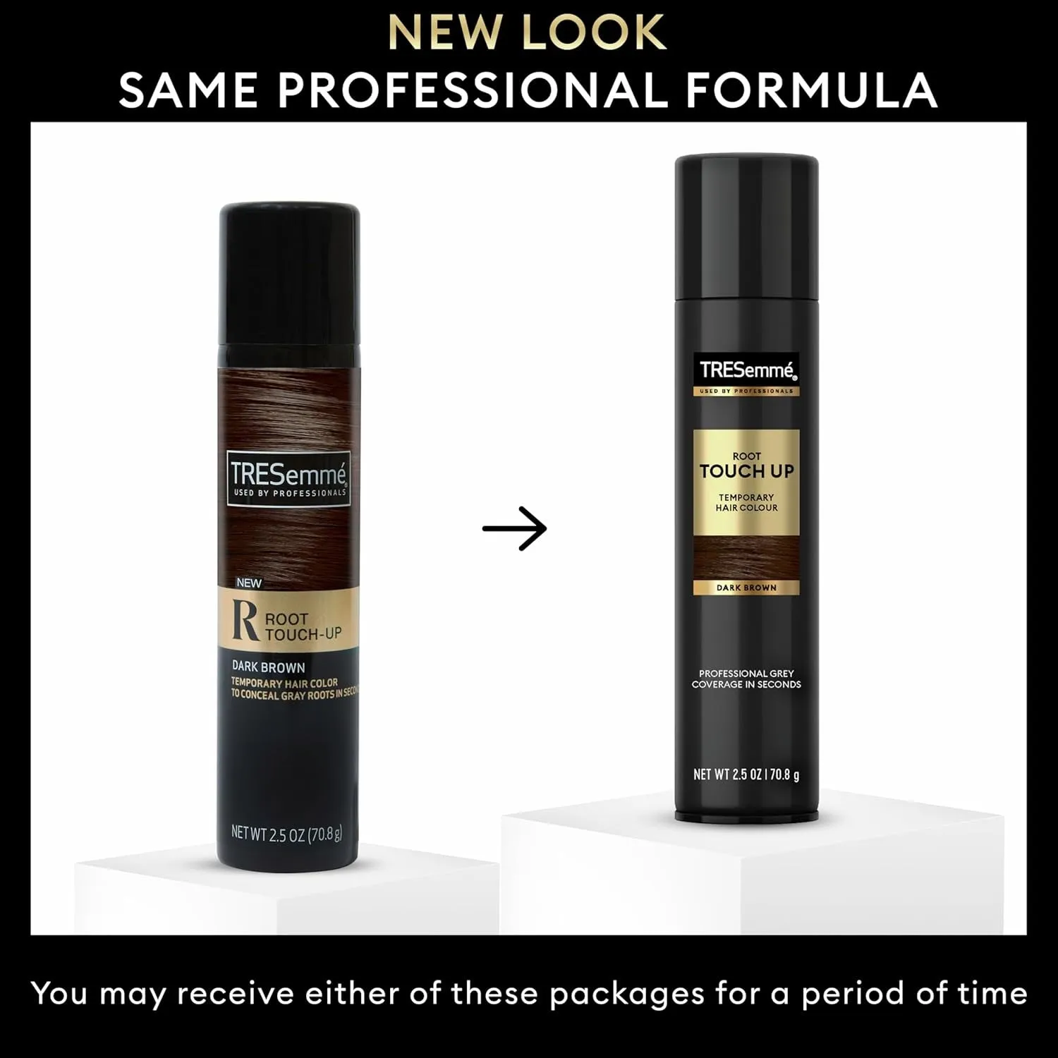 Temporary Hair Color Root Touch-Up Dark Brown Ammonia-Free, Peroxide-Free Root Cover up Spray 2.5 Fl Oz