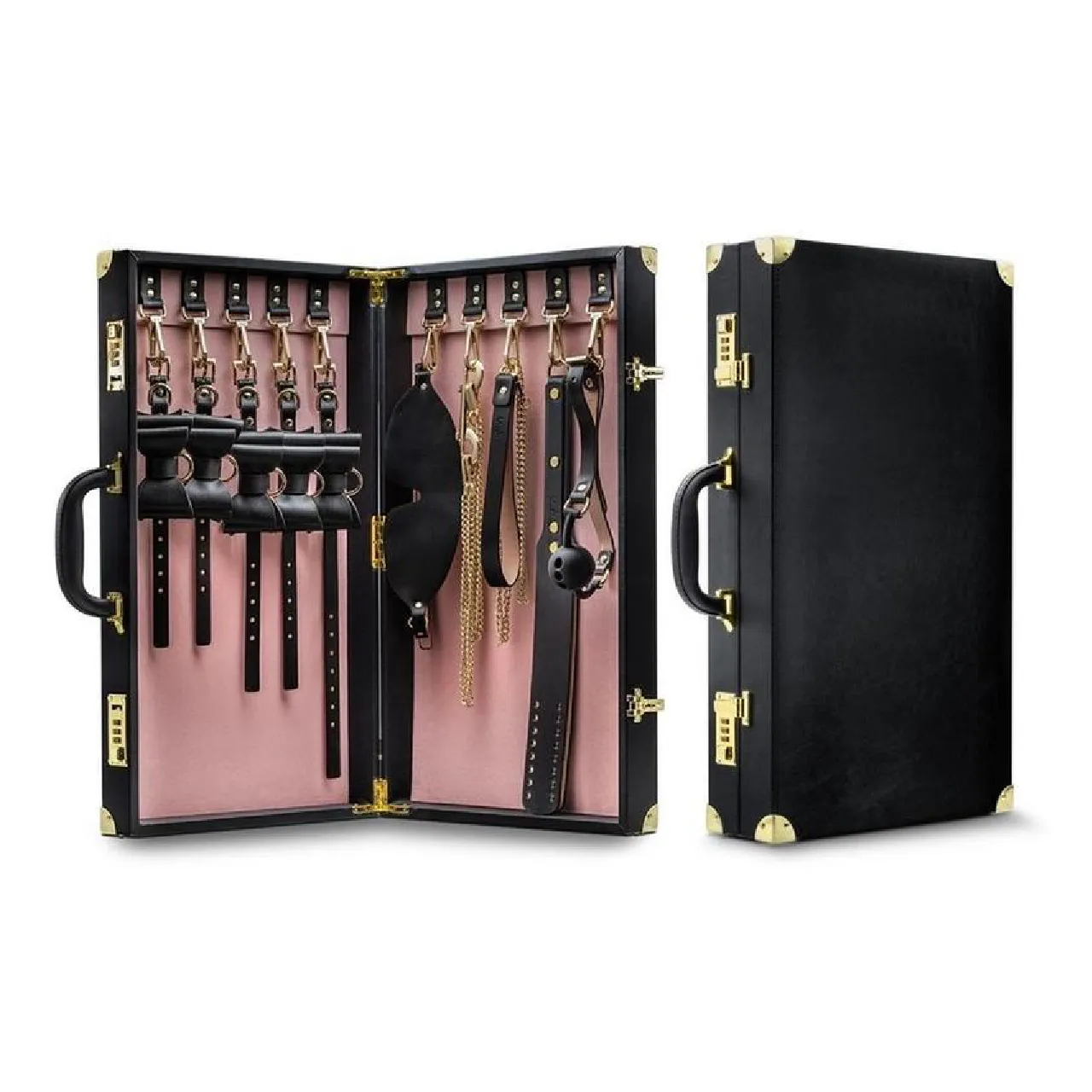 Temptasia Safe Word Bondage Kit - Black/Pink