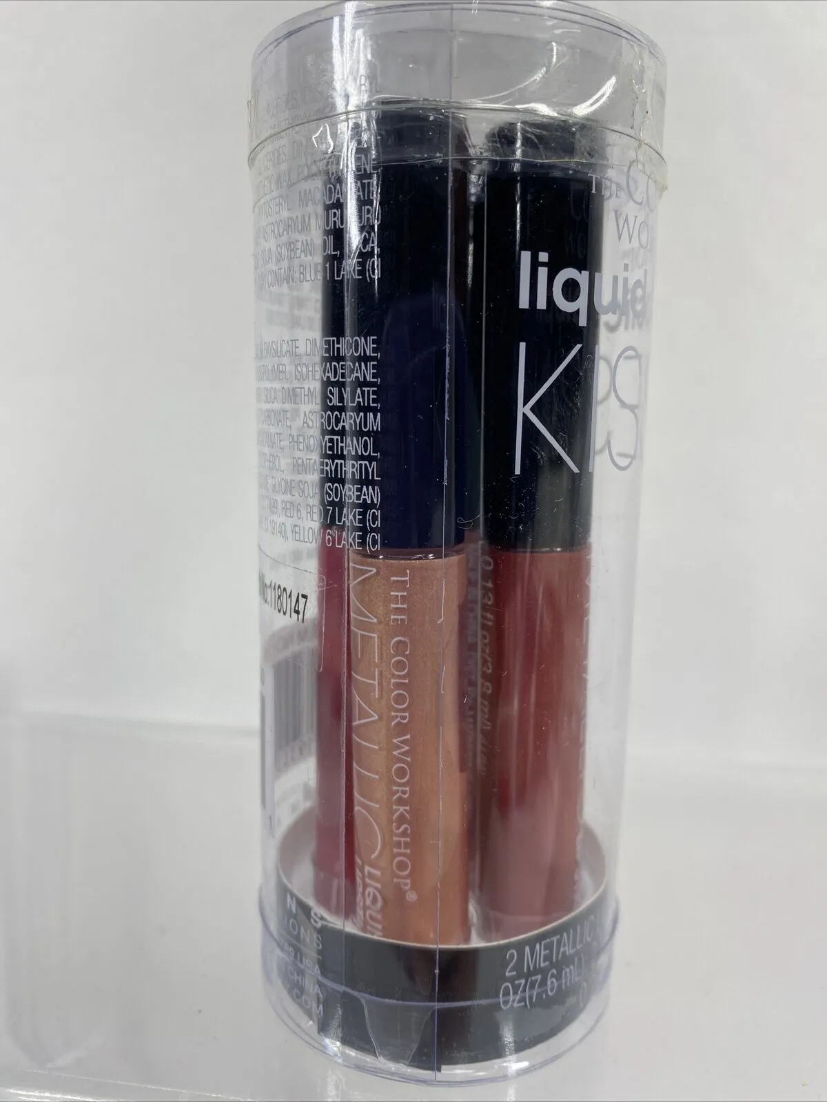 The Color Workshop Liquid Lipstick Kisses Metallic & Matte NIP 4 Lipsticks