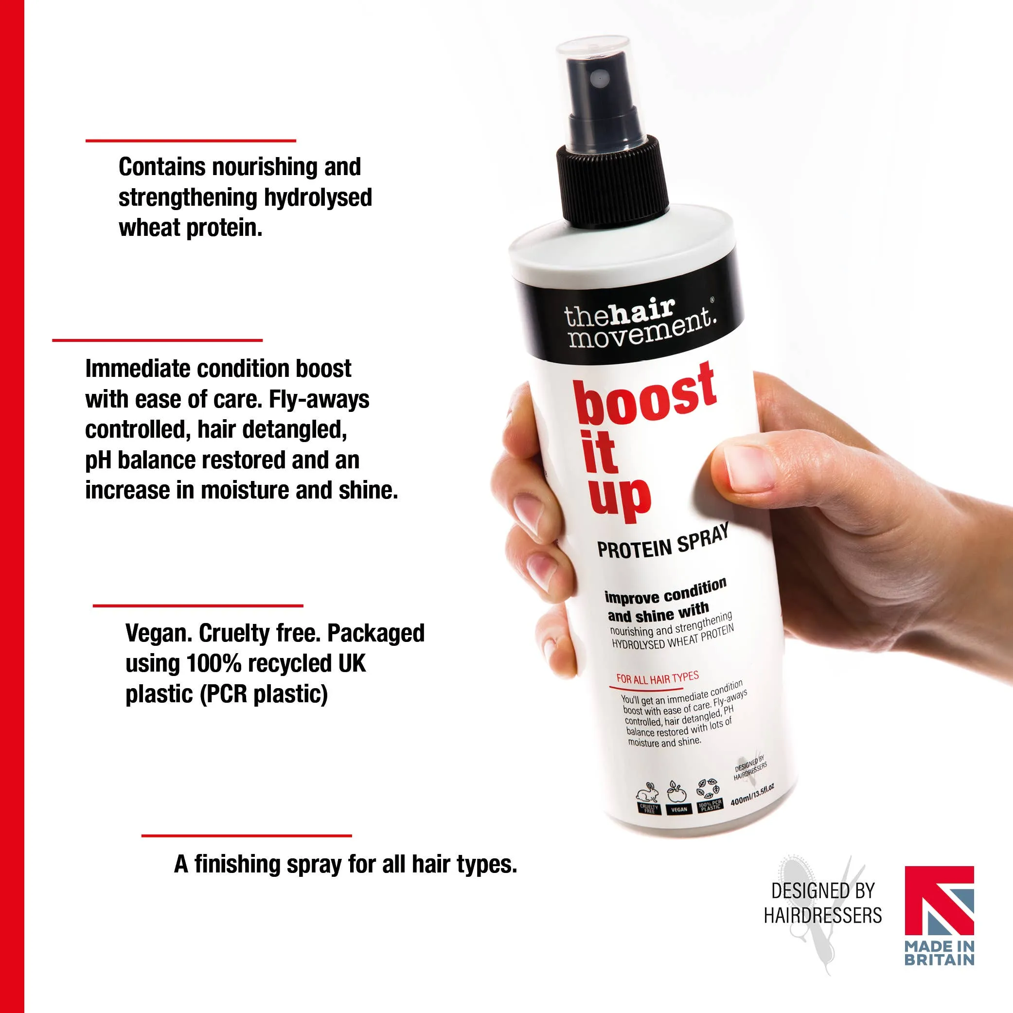 The Hair Movement Boost It Up Protein Spray 100ml