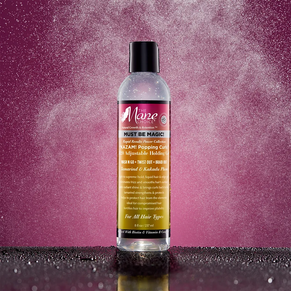 The Mane Choice Must Be Magic "KAZAM! Popping Curls" H2O Adjustable Holding Gel 8oz