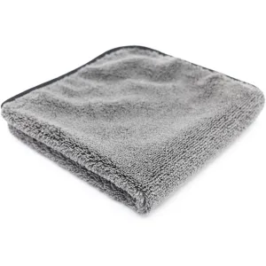 The Rag Company Spectrum 420 Dual-Pile Grey Microfiber Towel 16" x 16"