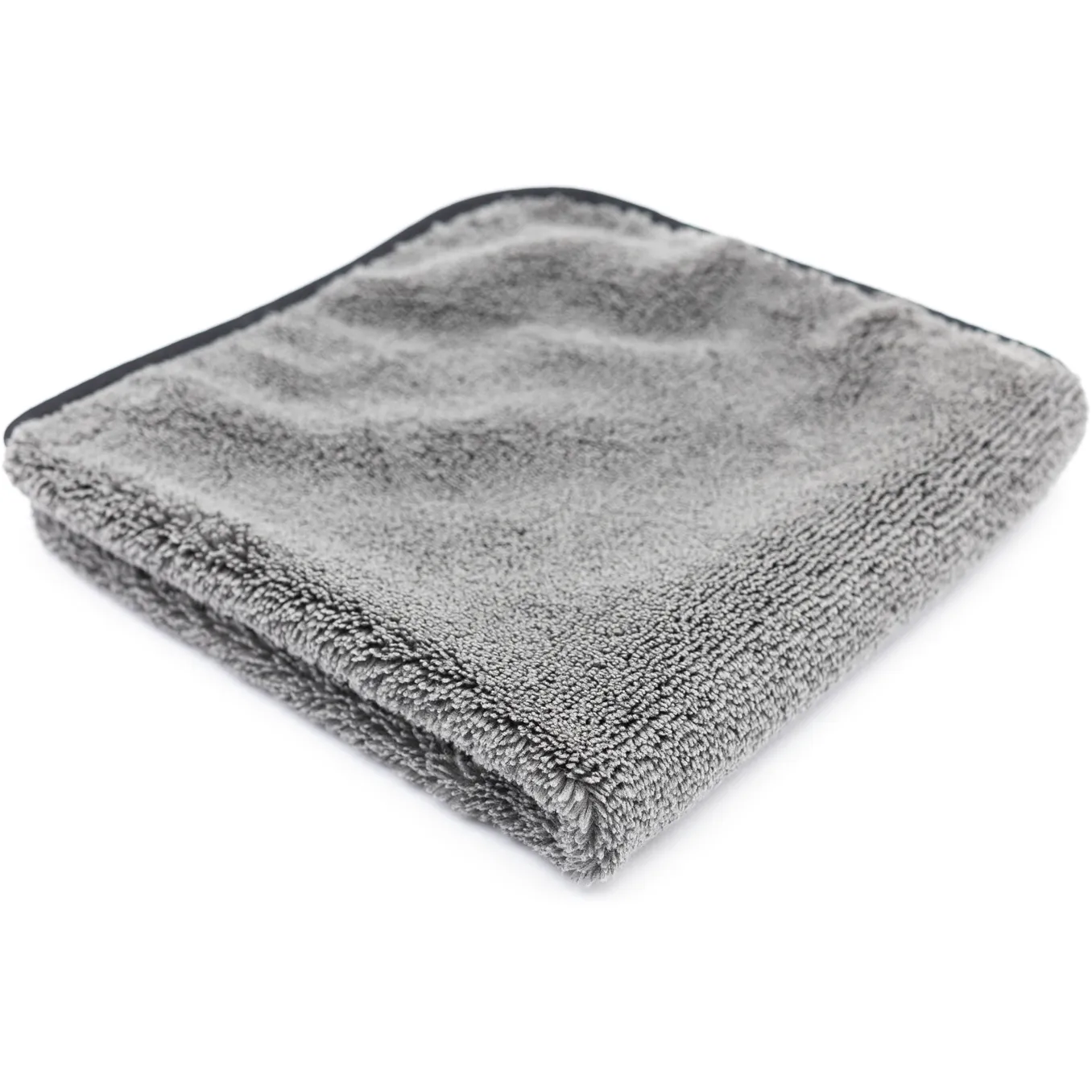 The Rag Company Spectrum 420 Dual-Pile Grey Microfiber Towel 16" x 16"