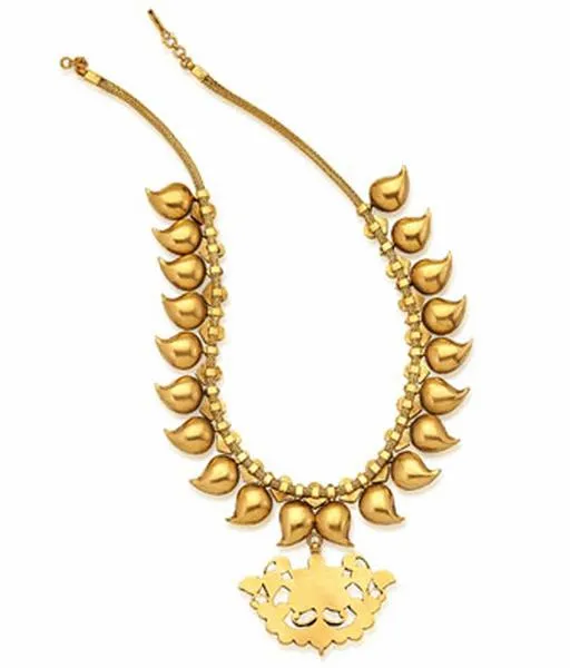 The Urvashi Silver Manga Malai Necklace