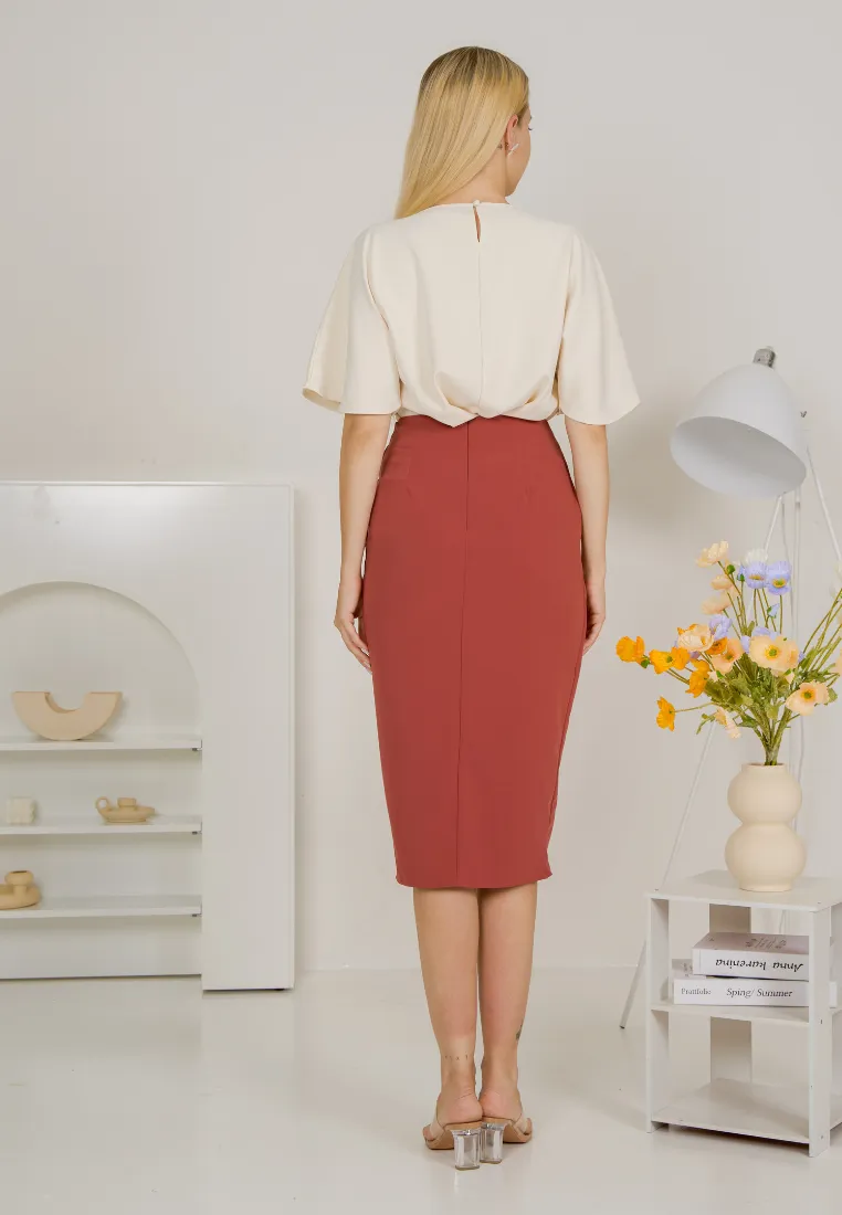 Tiana Side Knot Wrap Skirt