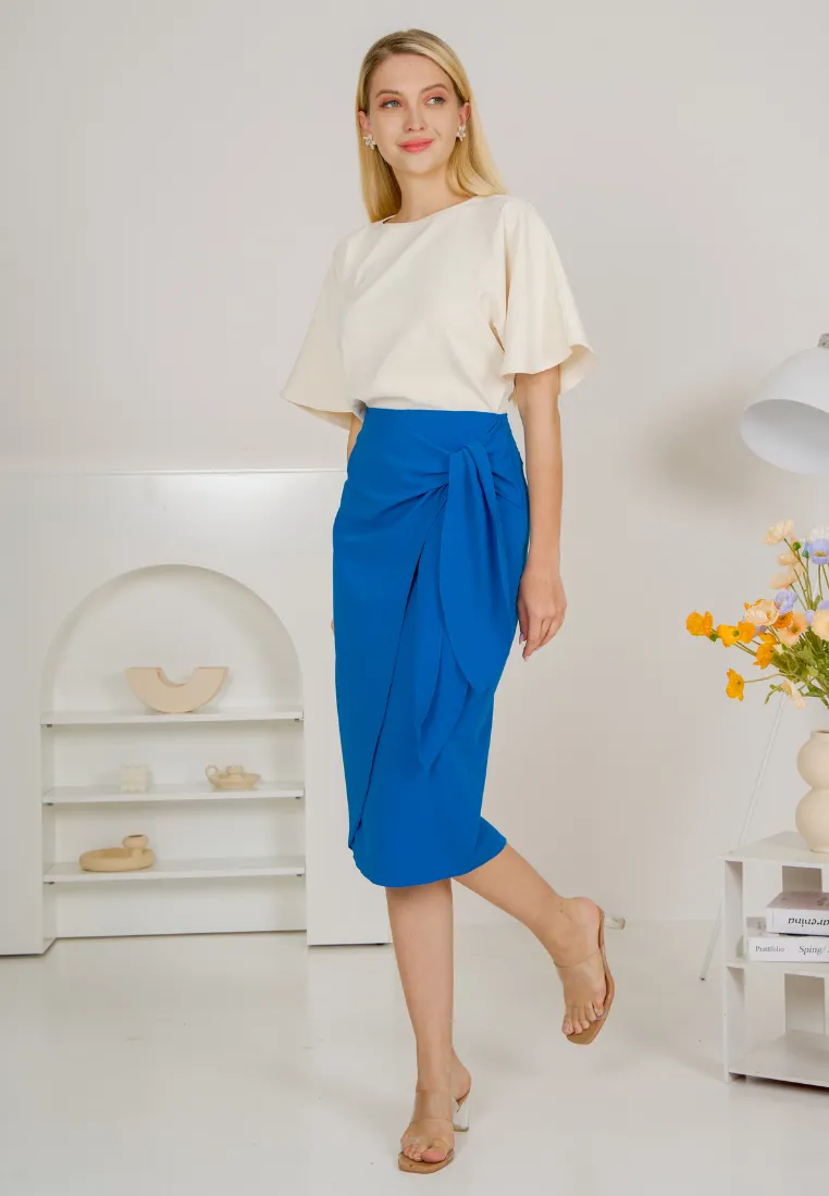 Tiana Side Knot Wrap Skirt
