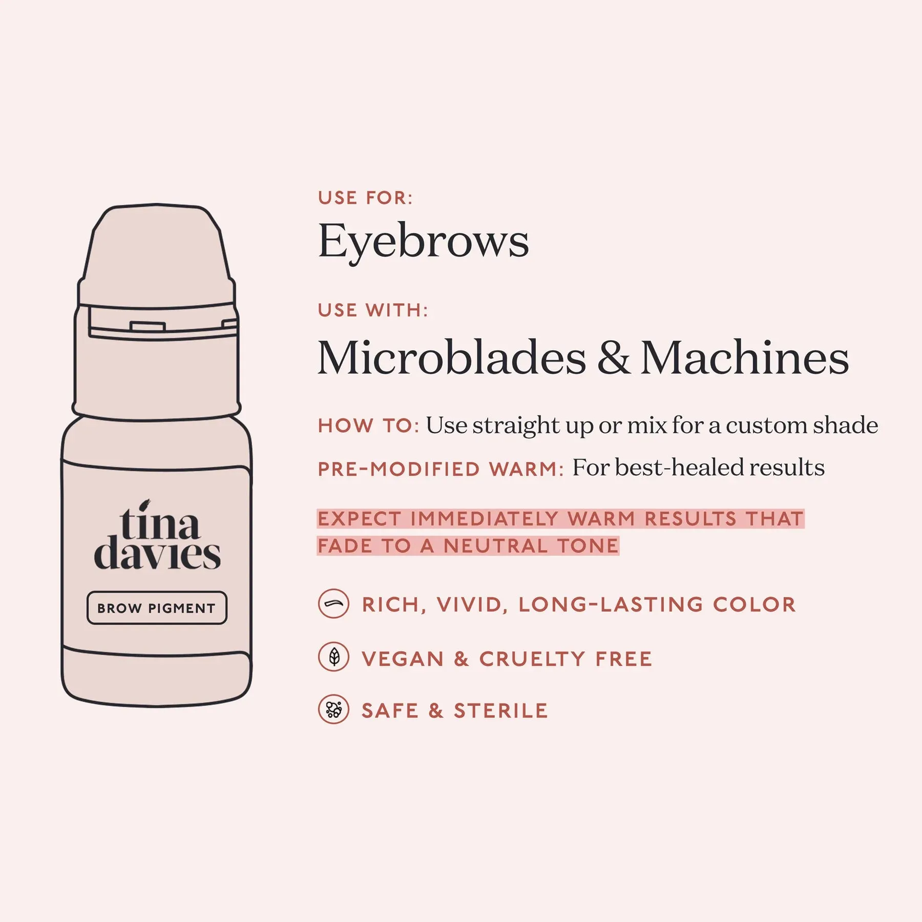 Tina Davies - I ❤️ Ink - Brow Pigment Collection