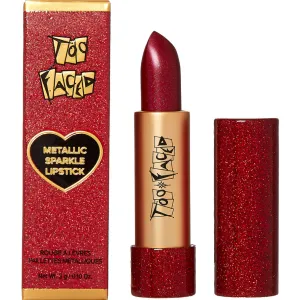 too faced metallic sparkle lipstick too too hot 3g