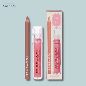 TOWER28 LINE & SHINE LIP KIT IN ICED PISTACHIO & WORK OF ART