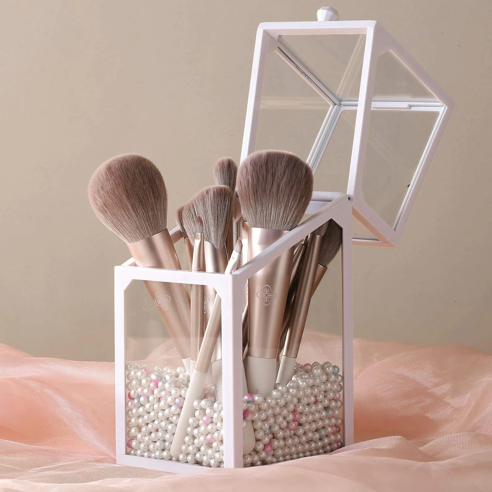 Toxicated Series-15 pcs Gentle Wind Professional Makeup Brush Tools Kit-Brush Organizer included
