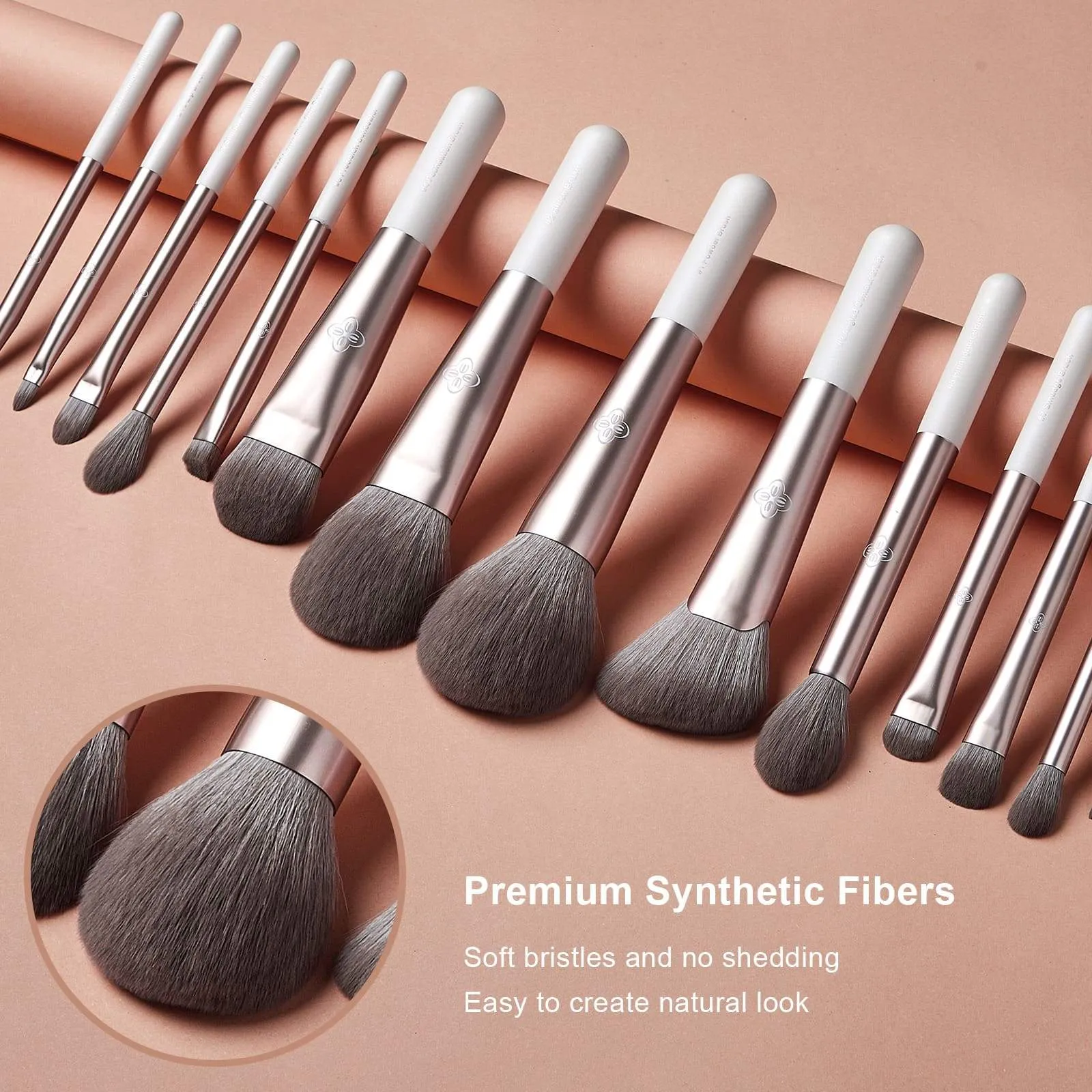 Toxicated Series-15 pcs Gentle Wind Professional Makeup Brush Tools Kit-Brush Organizer included
