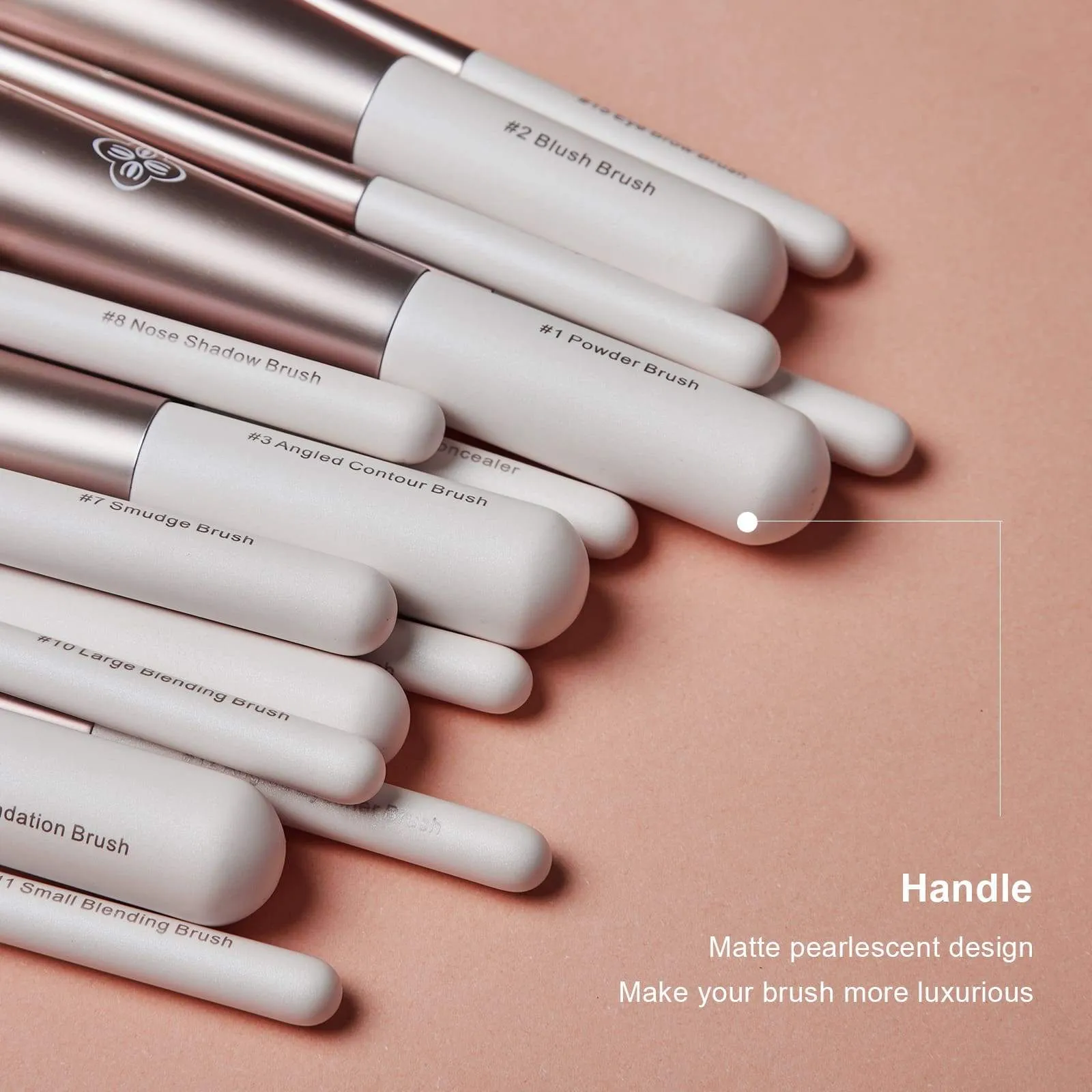 Toxicated Series-15 pcs Gentle Wind Professional Makeup Brush Tools Kit-Brush Organizer included