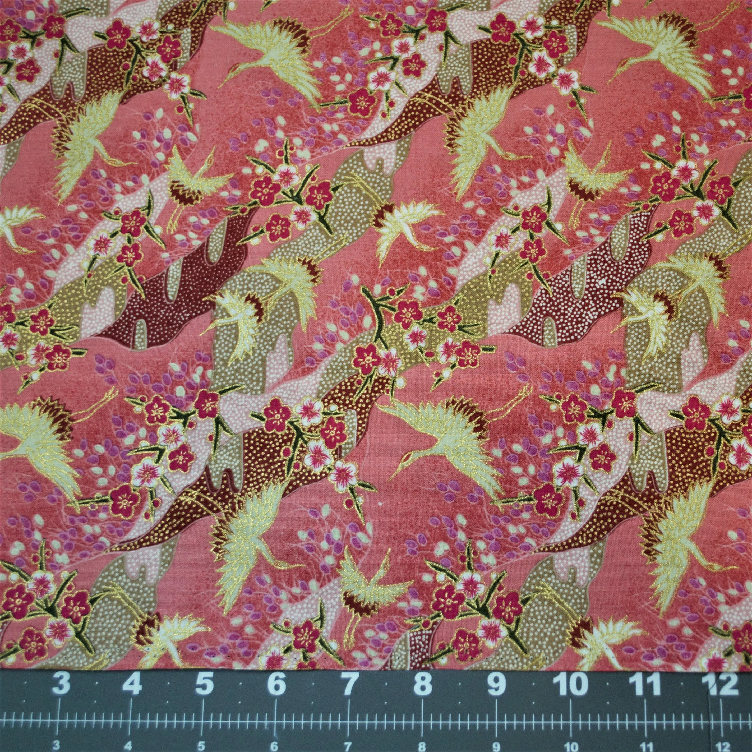 Traditional Swans Pink & Gold