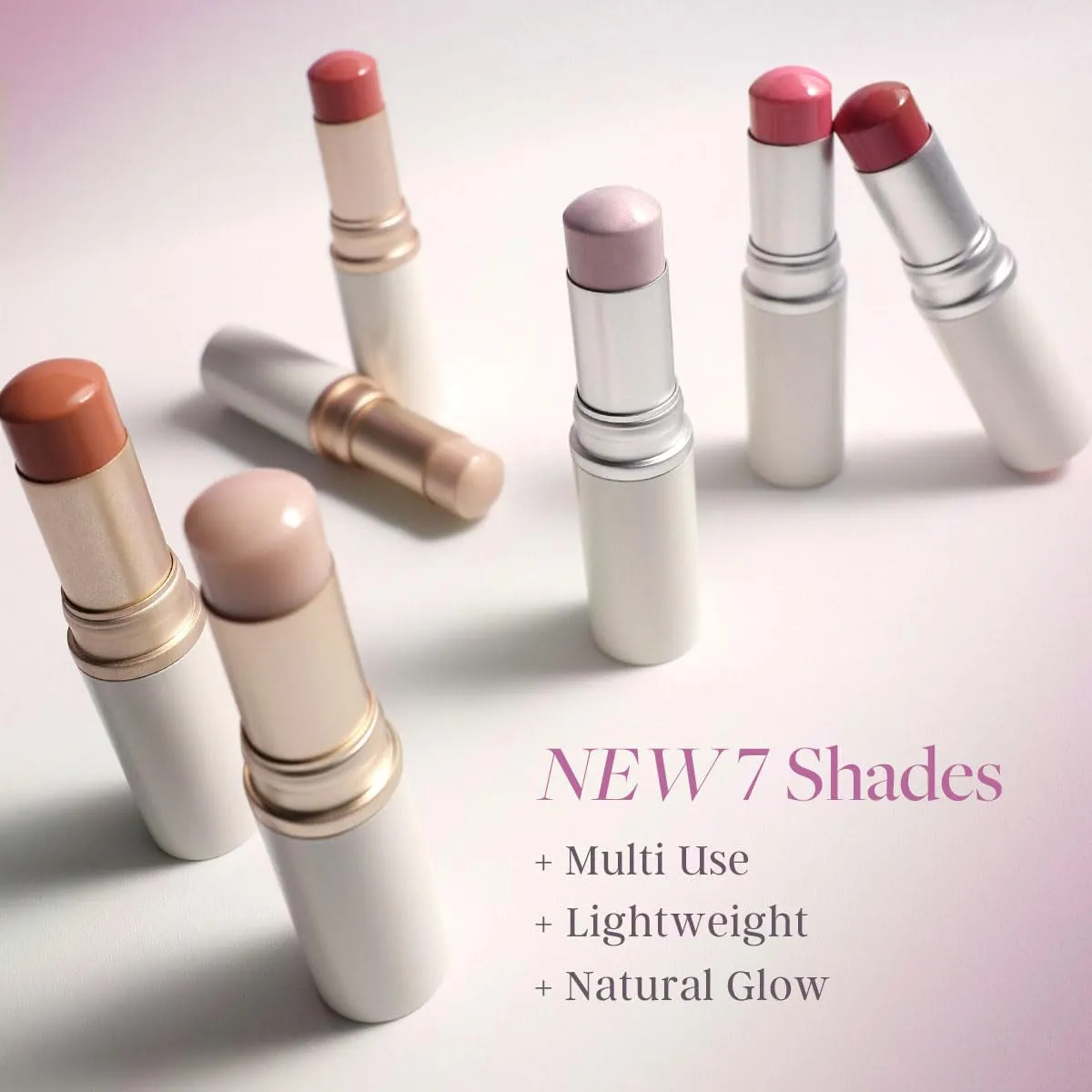 True Dimension Radiance Balm 10G Shimmer Glow Face Highlighter Stick, Cream Blush Stick, Glass Skin, Korean Beauty, Valentines Day Gift for Women (CLEAR, TP001)