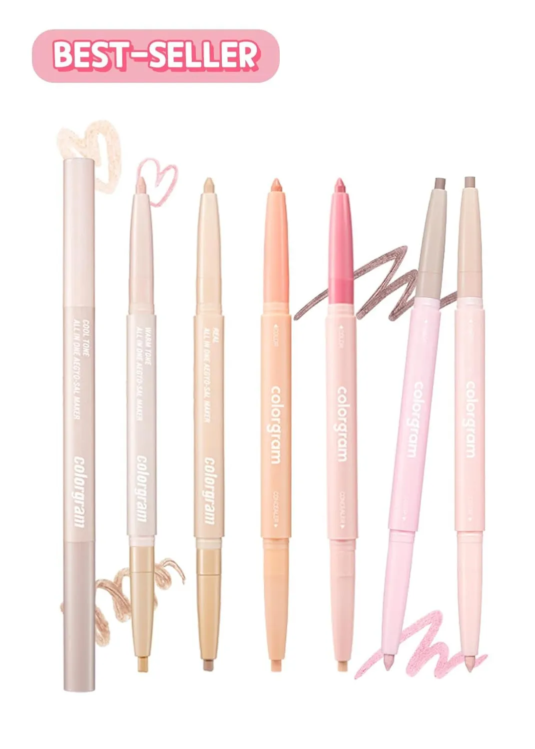 under Eye Highlighter Stick 02 Cool Tone | Silky-Smooth Long-Lasting Highlighter & Contouring Stick for Smudge-Proof, Shining Daily Makeup | K-Beauty Face Highlighters & Luminizers