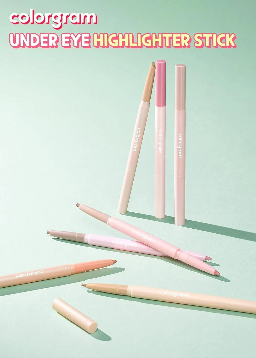under Eye Highlighter Stick 02 Cool Tone | Silky-Smooth Long-Lasting Highlighter & Contouring Stick for Smudge-Proof, Shining Daily Makeup | K-Beauty Face Highlighters & Luminizers