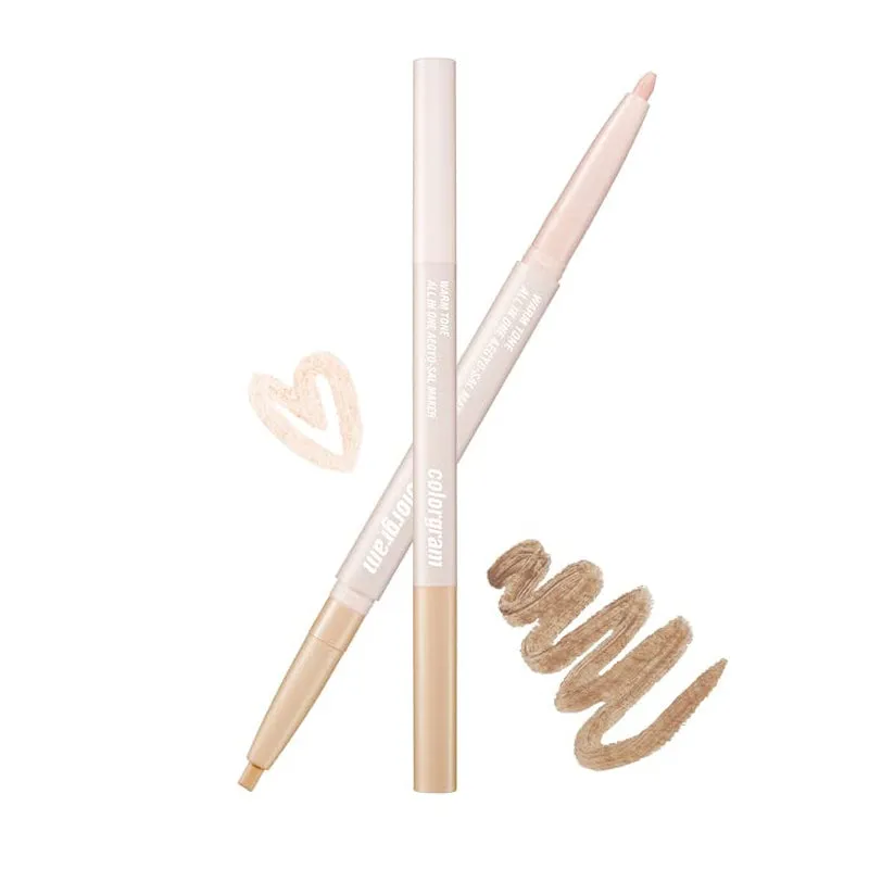 under Eye Highlighter Stick 02 Cool Tone | Silky-Smooth Long-Lasting Highlighter & Contouring Stick for Smudge-Proof, Shining Daily Makeup | K-Beauty Face Highlighters & Luminizers