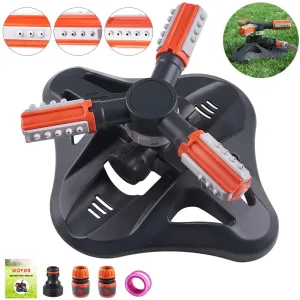 Upgrade Lawn Sprinkler Automatic 360 Degree Rotating Irrigation Sprinkler System