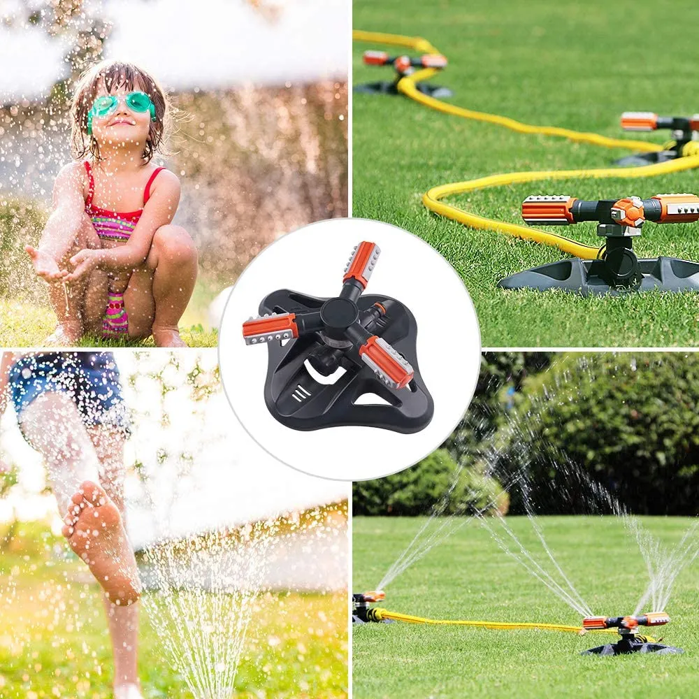 Upgrade Lawn Sprinkler Automatic 360 Degree Rotating Irrigation Sprinkler System