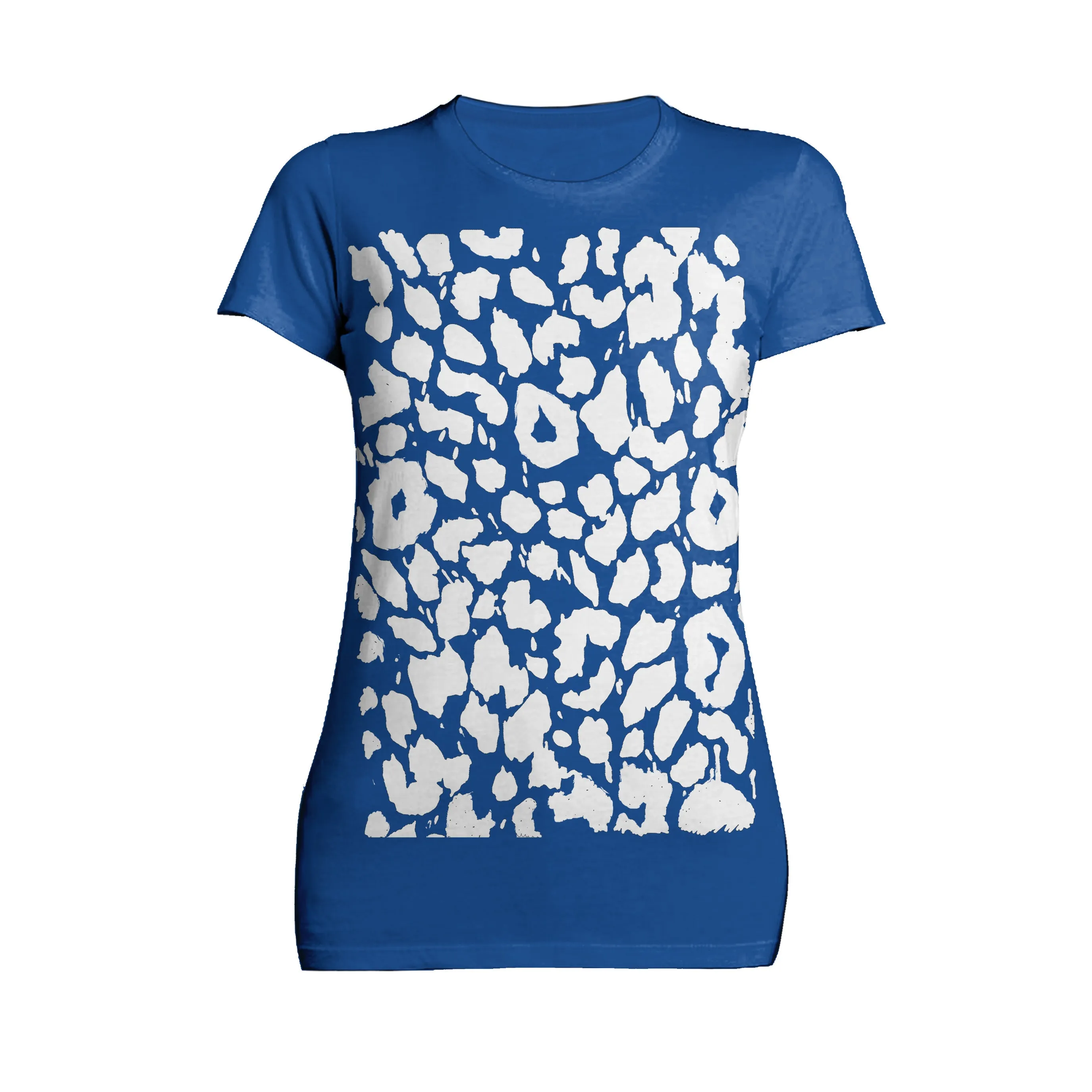 US Brand X Old's Kool Leopard Print Official Women's T-Shirt (Blue)