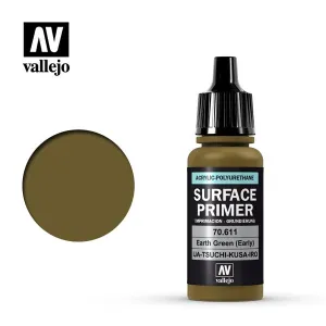 Vallejo Acrylic Polyurethane - Primer Earth Green (Early) 17ml 70.611
