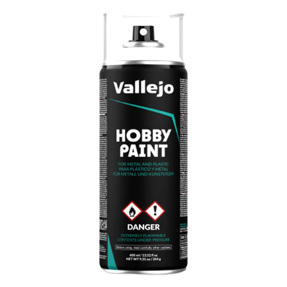 Vallejo White Primer Aerosol Spray Paint 400ml (28.010)