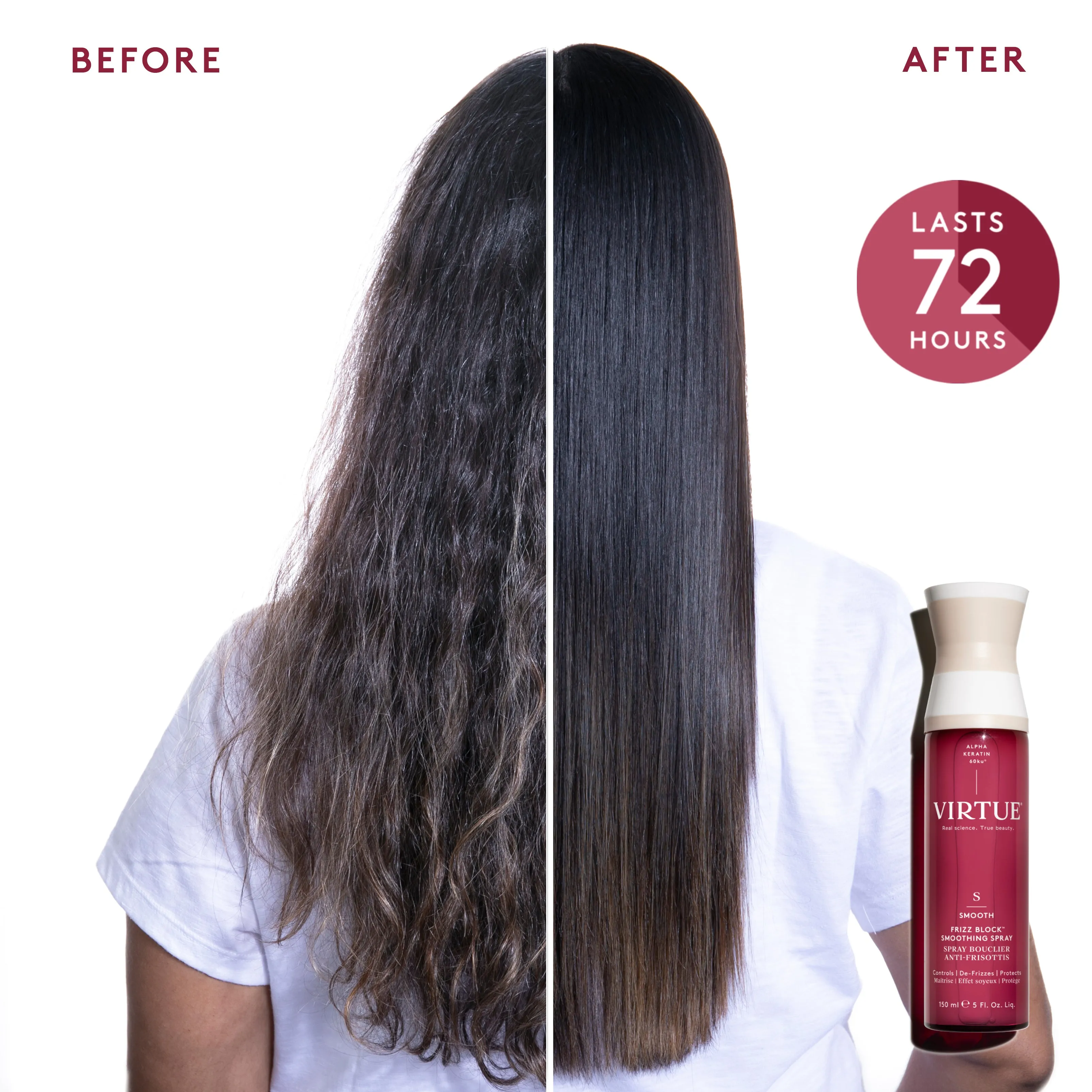 Virtue Labs Smooth Frizz Block Smoothing Spray