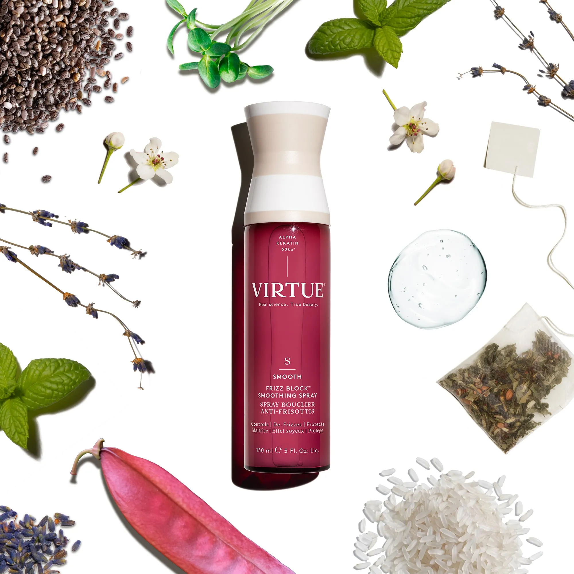 Virtue Labs Smooth Frizz Block Smoothing Spray