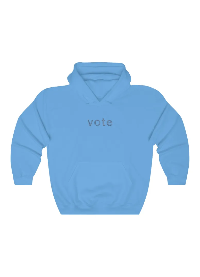 Vote Embroidered Hoodie