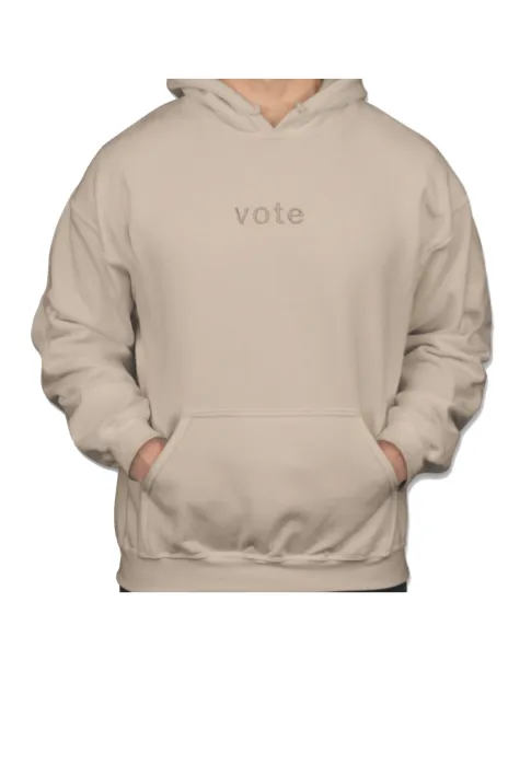 Vote Embroidered Hoodie