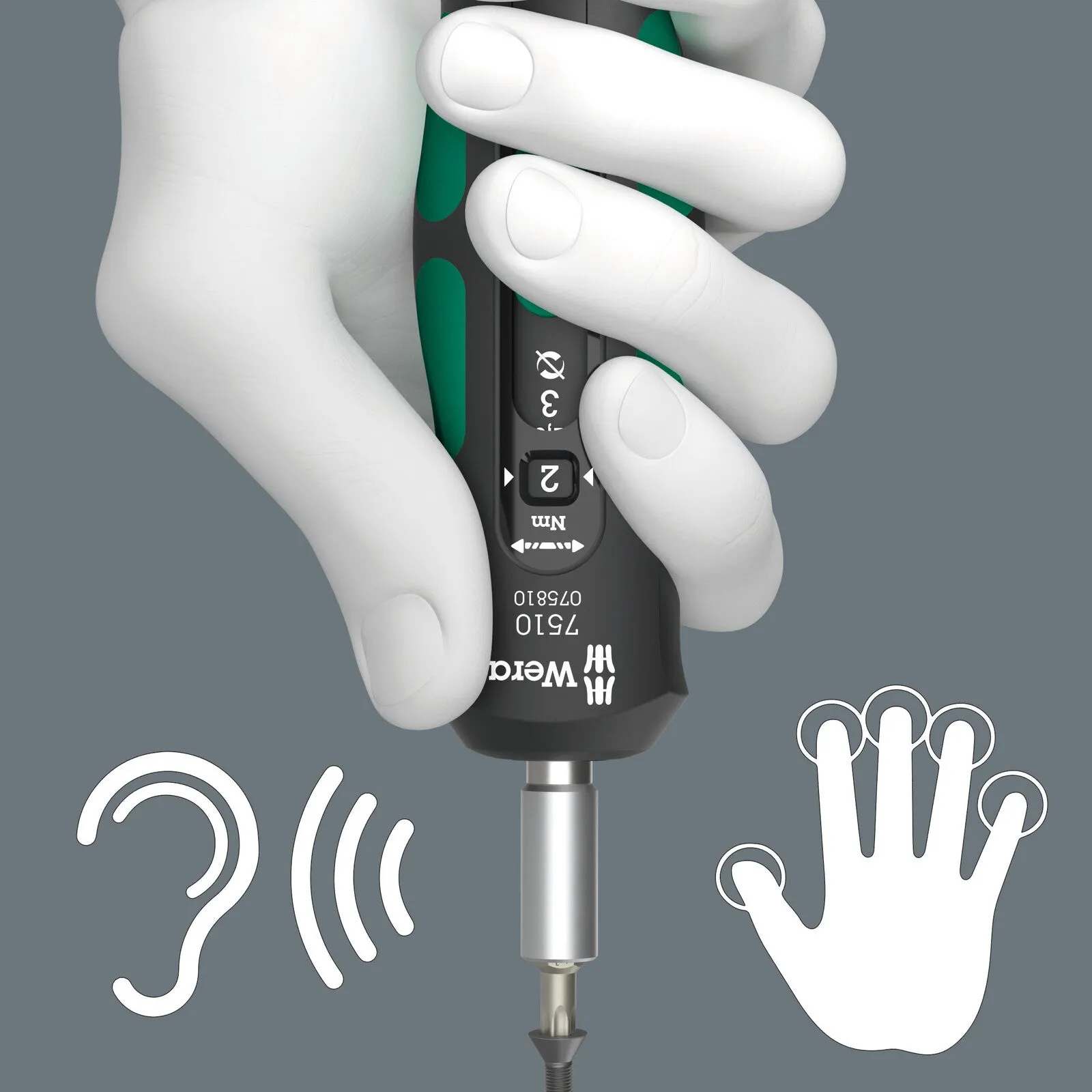 Wera 7515 Kraftform Safe Torque Speed Screwdriver, 2.0 - 6.0 Nm, 05075815001