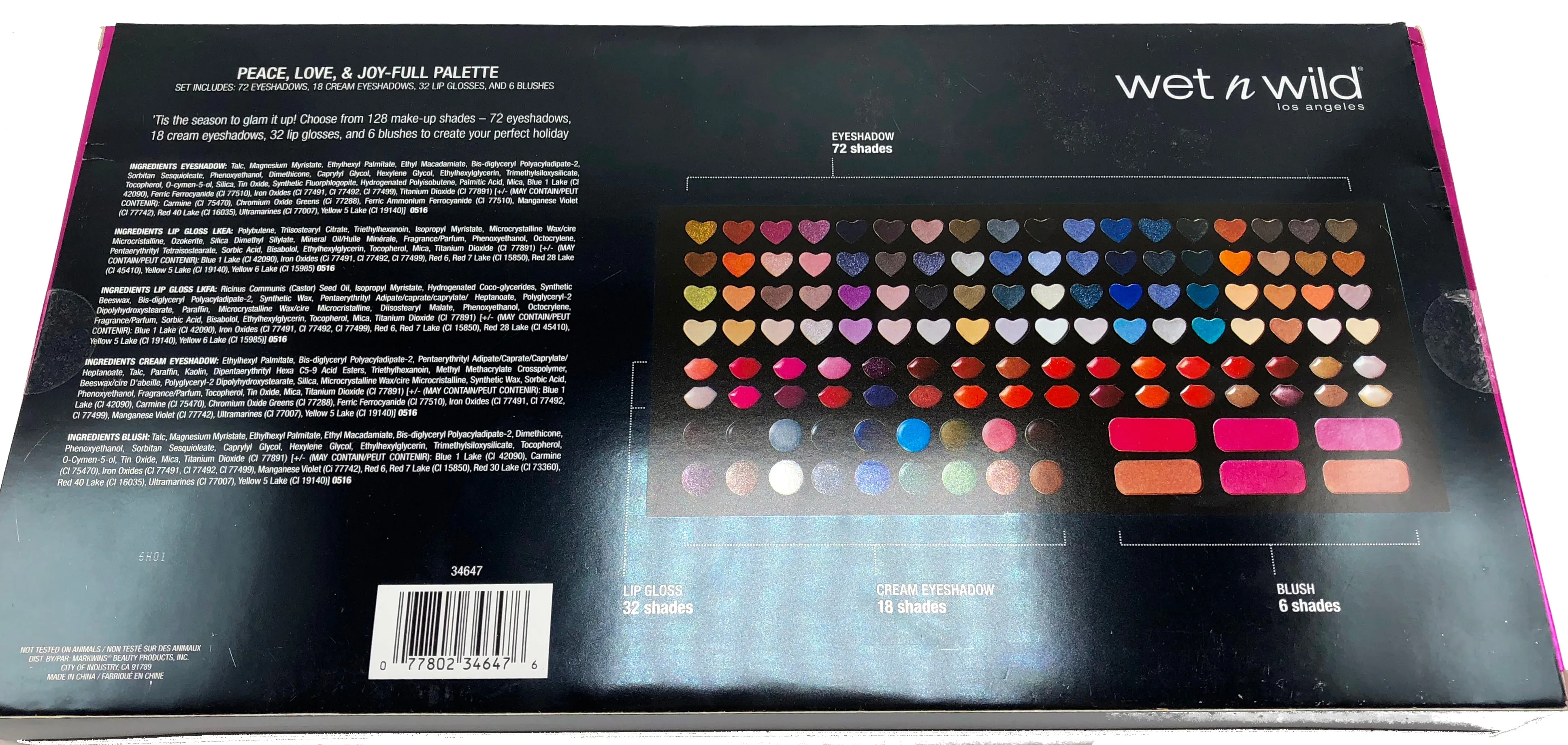 Wet n Wild Peace, Love & Joy Eyeshadows