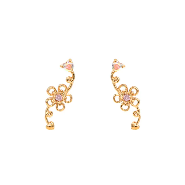 Wild Flower Love earrings