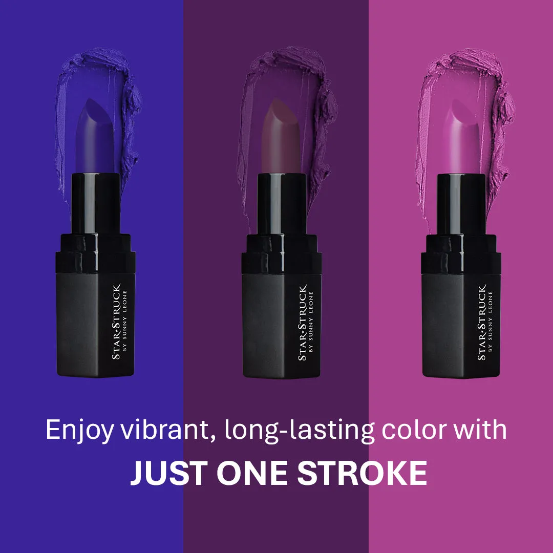 Wine - Luxe Matte Lipstick, Deep Purple | 4.2gms