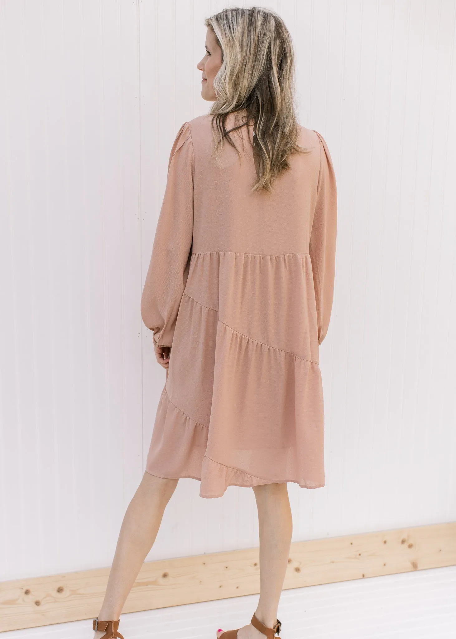 X Blushes Cross Hem Dress