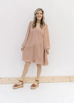 X Blushes Cross Hem Dress