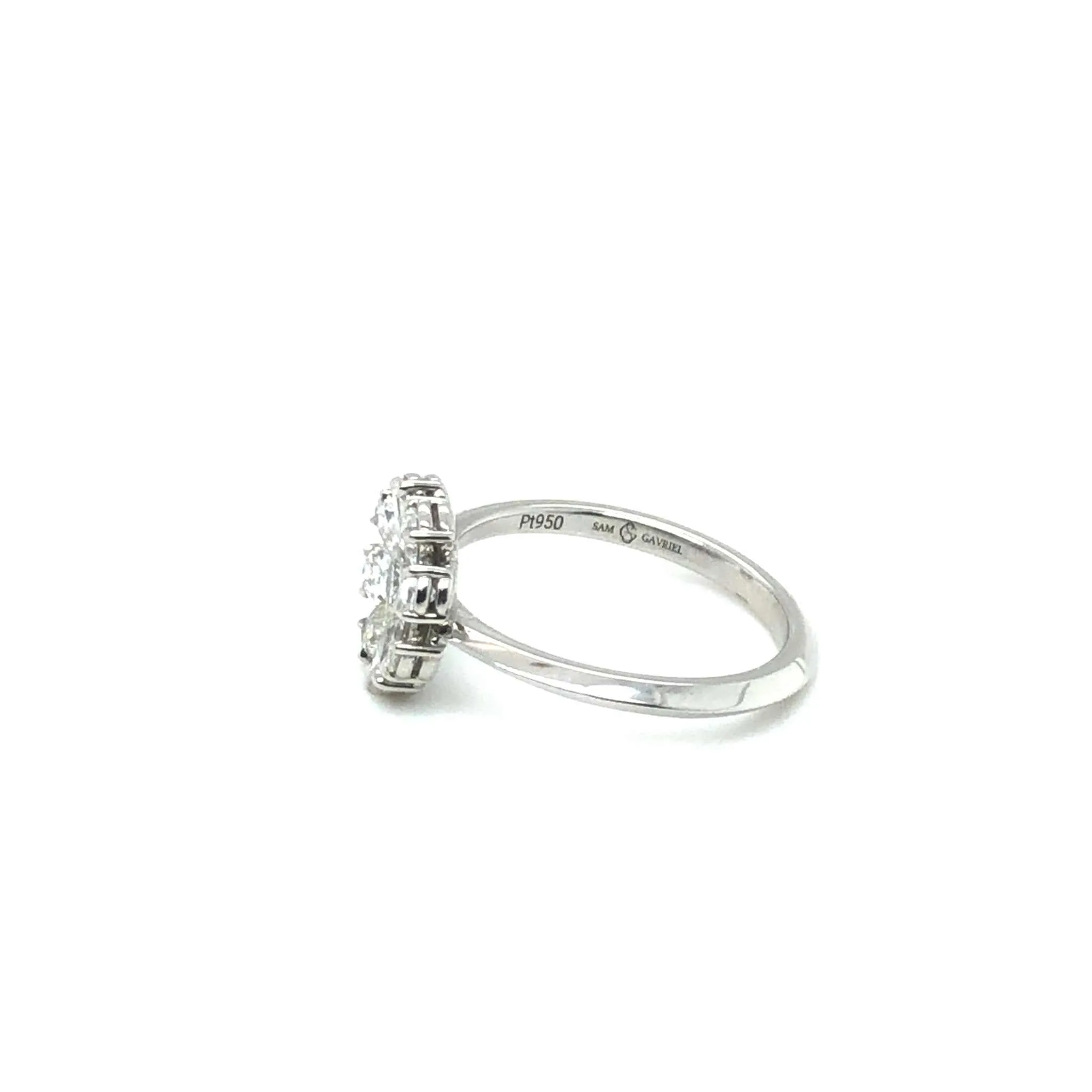 Xena Engagement Ring With Pear Shape Diamonds