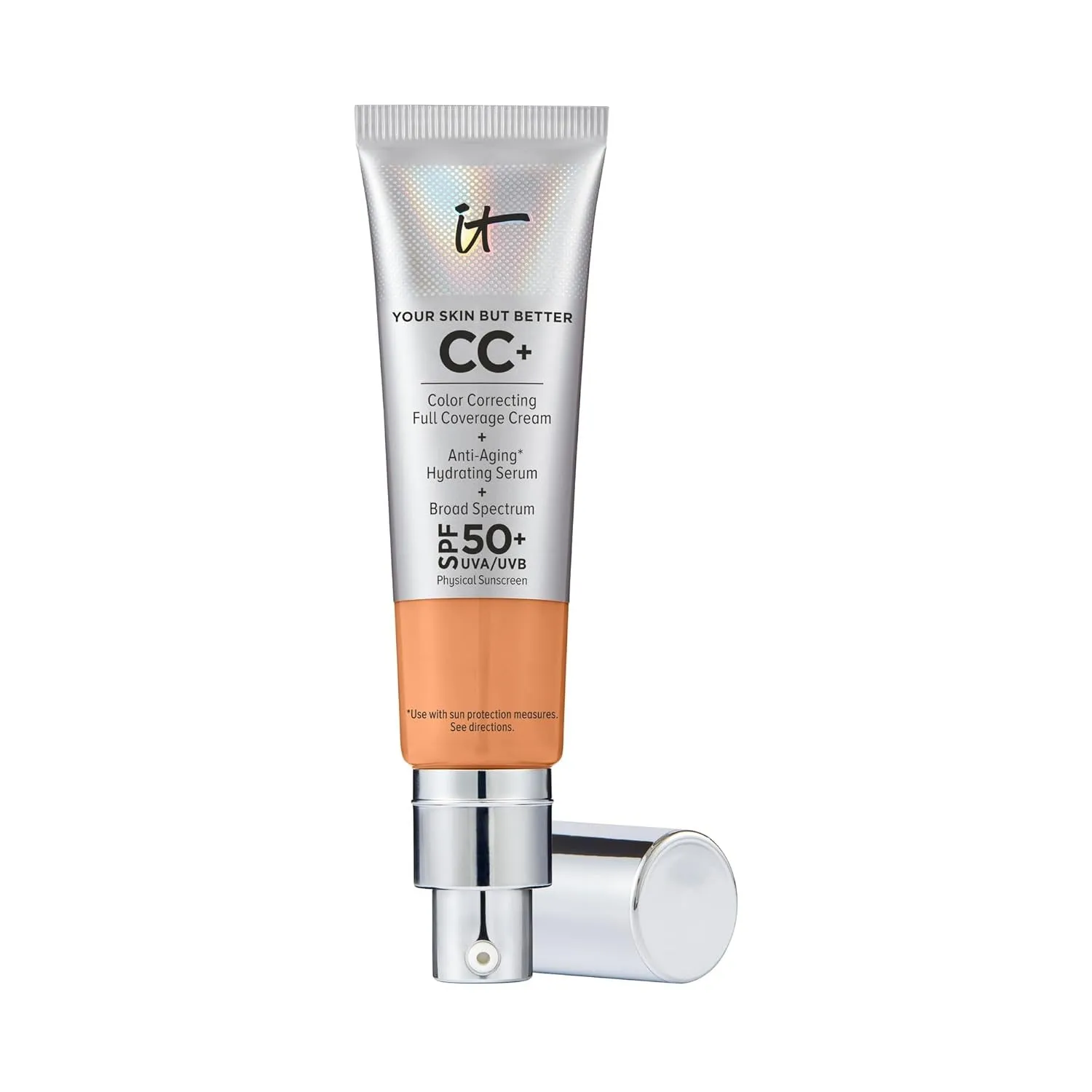 Your Skin but Better CC  Cream - Color Correcting Cream, Full-Coverage Foundation, Hydrating Serum & SPF 50  Sunscreen - Natural Finish - 1.08 Fl Oz
