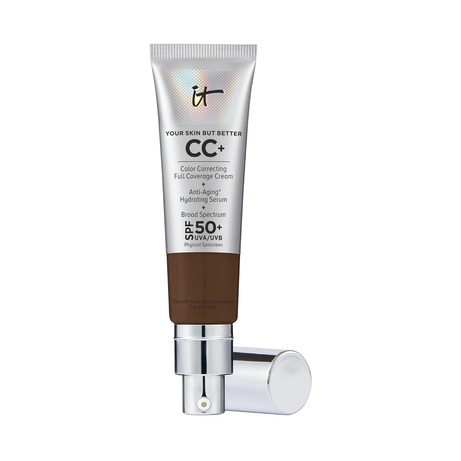Your Skin but Better CC  Cream - Color Correcting Cream, Full-Coverage Foundation, Hydrating Serum & SPF 50  Sunscreen - Natural Finish - 1.08 Fl Oz