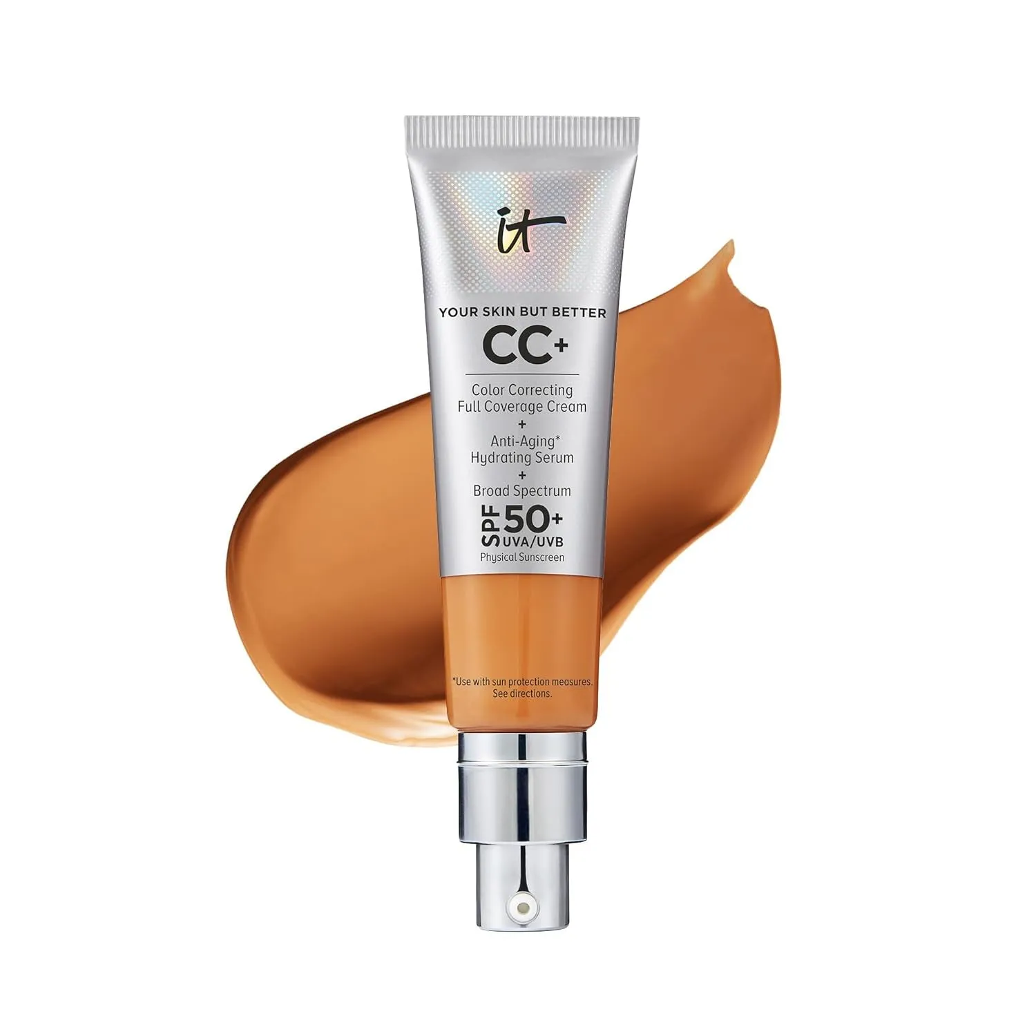Your Skin but Better CC  Cream - Color Correcting Cream, Full-Coverage Foundation, Hydrating Serum & SPF 50  Sunscreen - Natural Finish - 1.08 Fl Oz