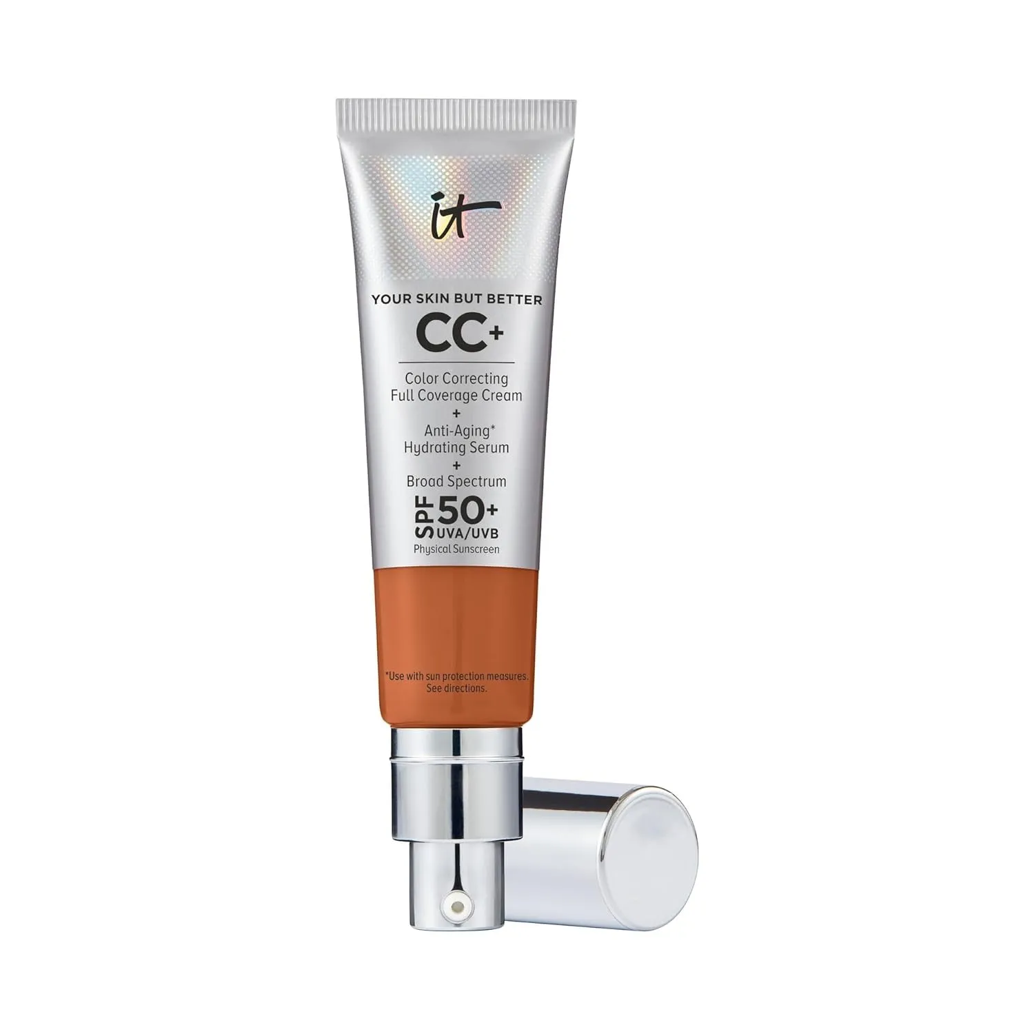 Your Skin but Better CC  Cream - Color Correcting Cream, Full-Coverage Foundation, Hydrating Serum & SPF 50  Sunscreen - Natural Finish - 1.08 Fl Oz